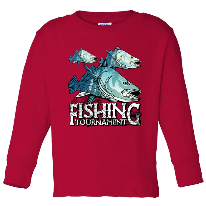 Fishing Tournament Toddler Long Sleeve Shirt