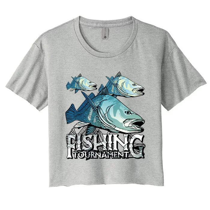 Fishing Tournament Women's Crop Top Tee