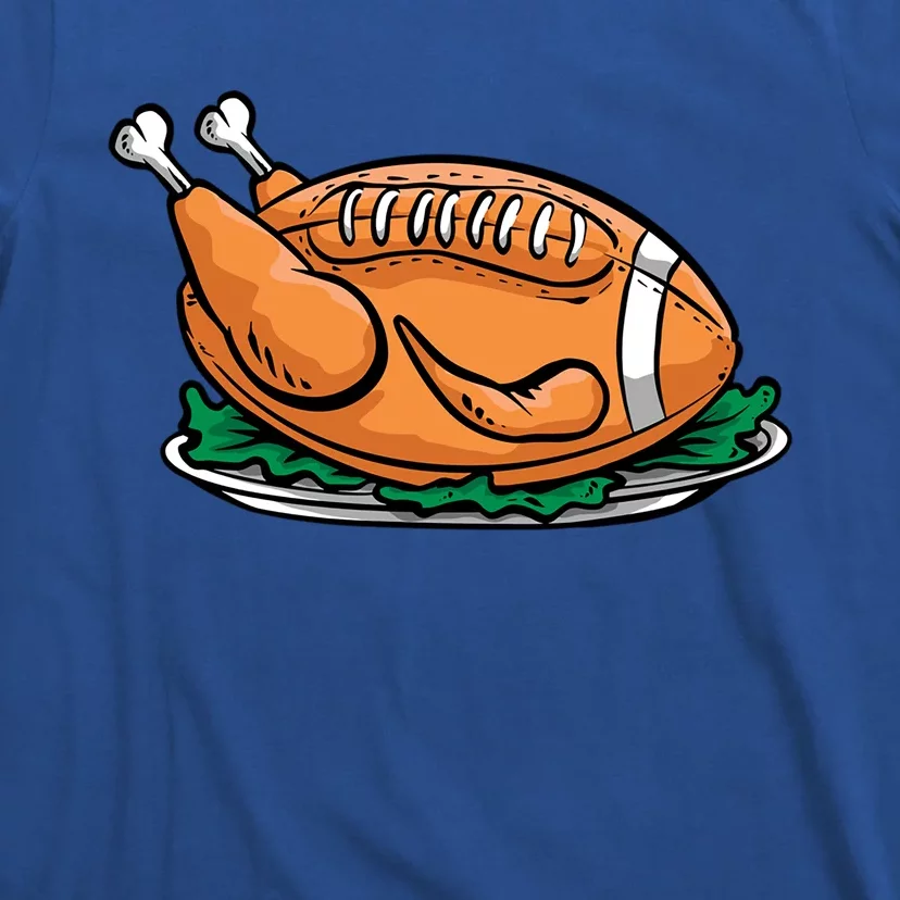 Funny Turkey Football Cool Thanksgiving Football Cute Gift T-Shirt