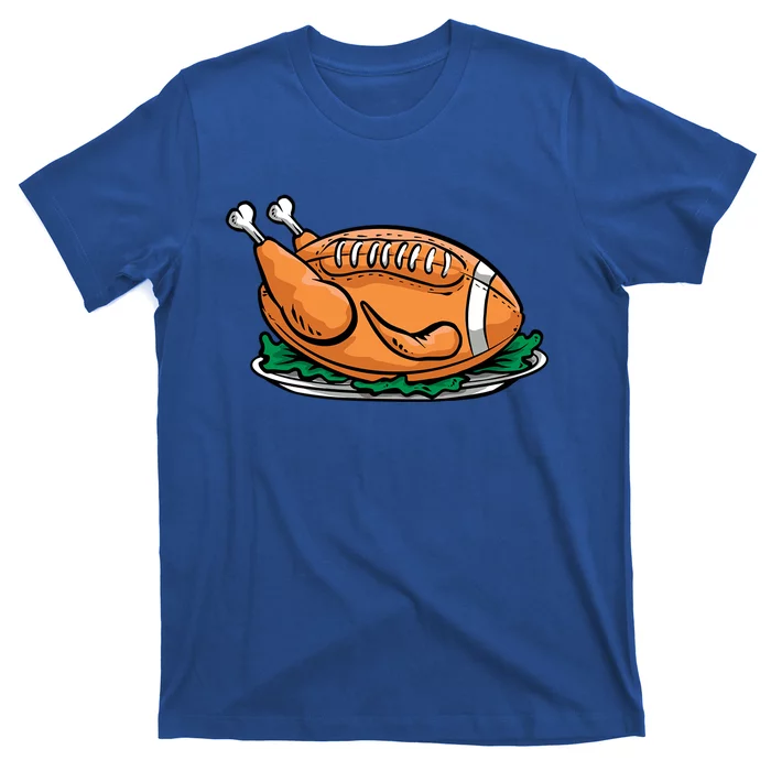 Funny Turkey Football Cool Thanksgiving Football Cute Gift T-Shirt