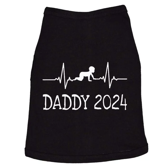 First Time Father Gifts New Dad Expecting Daddy 2024 Doggie Tank