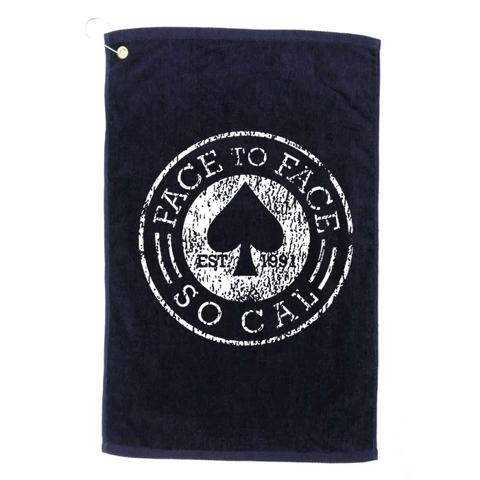 Face To Face Punk Rock Band Platinum Collection Golf Towel