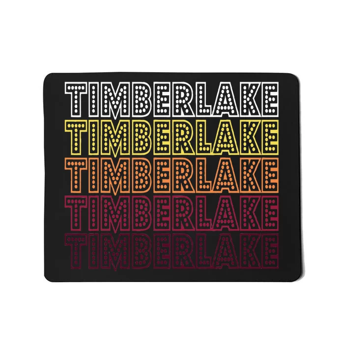 Funny Timberlake First Name Timberlake Mousepad