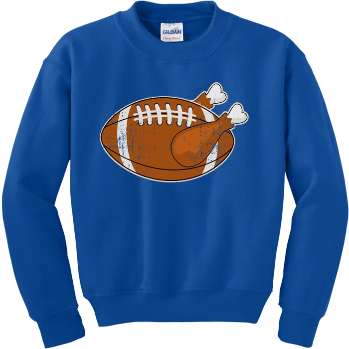 Funny Turkey Football For Thanksgiving Holiday Season Gift Kids Sweatshirt