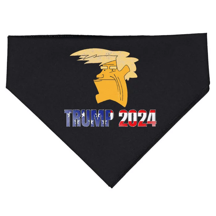 Funny Trump Face Meme Trump 2024trump Merchandise. USA-Made Doggie Bandana