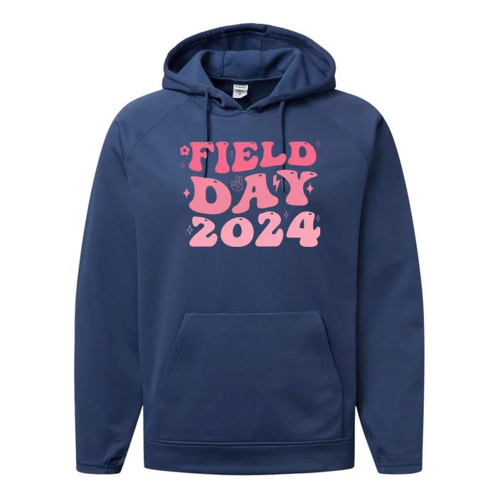 For Teacher Field Day Gift Performance Fleece Hoodie