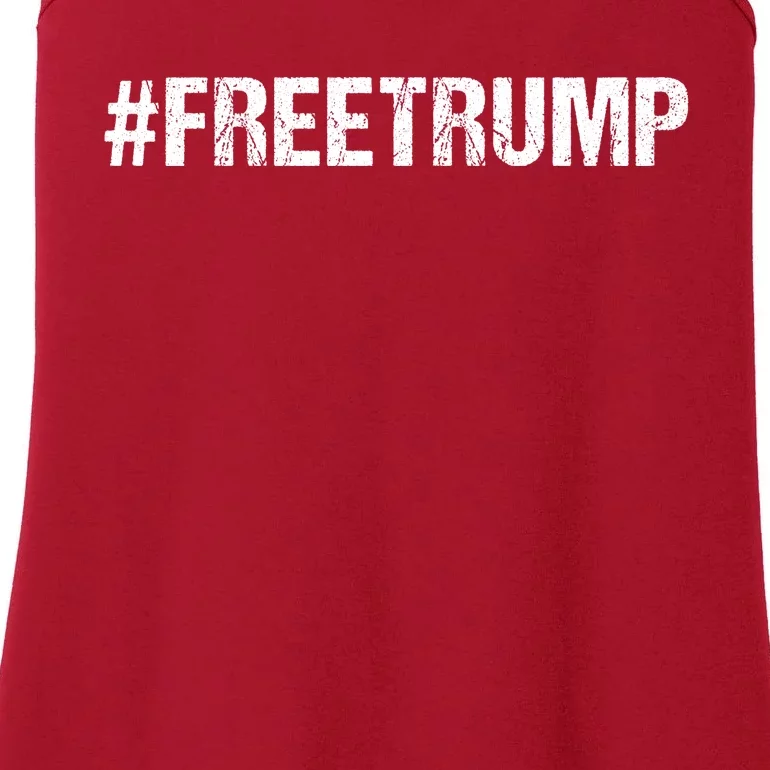 Free Trump Free Donald Trump 2024 #Freetrump Ladies Essential Tank