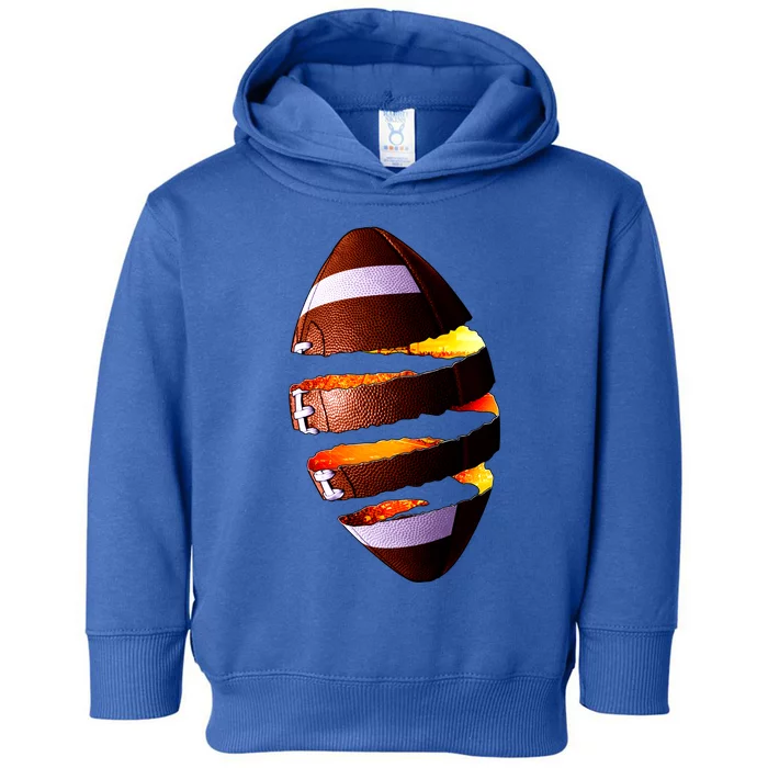 Football Tear Toddler Hoodie