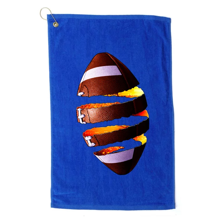 Football Tear Platinum Collection Golf Towel