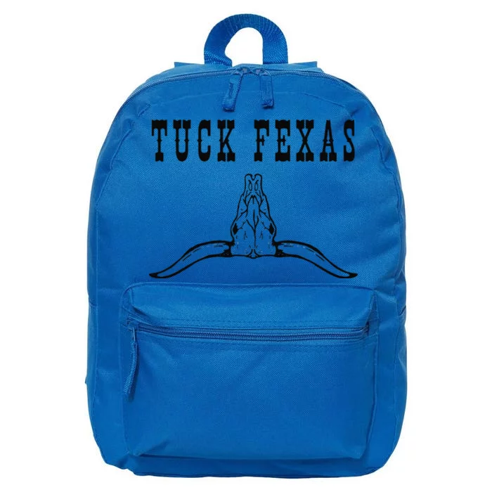 Funny Tuck Fexas Vintage Horns Down 16 in Basic Backpack