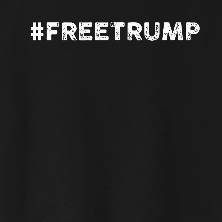 Free Trump Free Donald Trump 2024 Women's Crop Top Tee