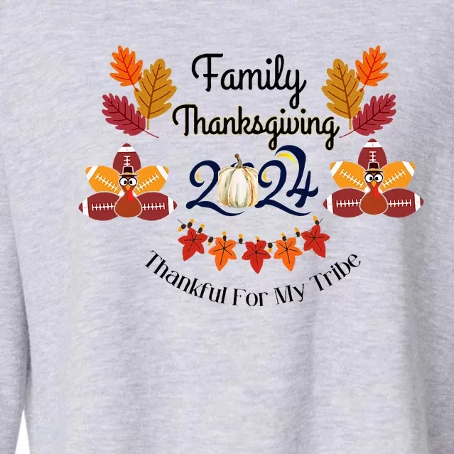 Family Thanksgiving Cropped Pullover Crew