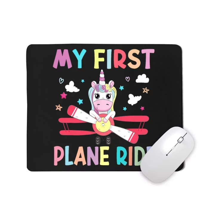 First Time Flying My First Airplane Ride Boy Girl Mousepad