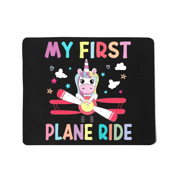 First Time Flying My First Airplane Ride Boy Girl Mousepad