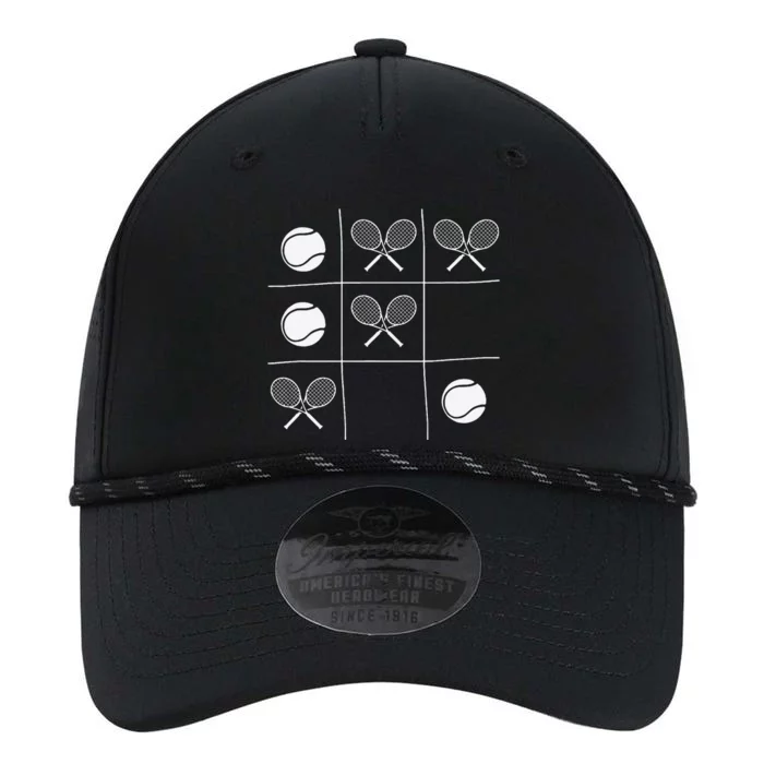 Funny Tennis Gift – Noughts And Crosses Tictactoe Racket Performance The Dyno Cap