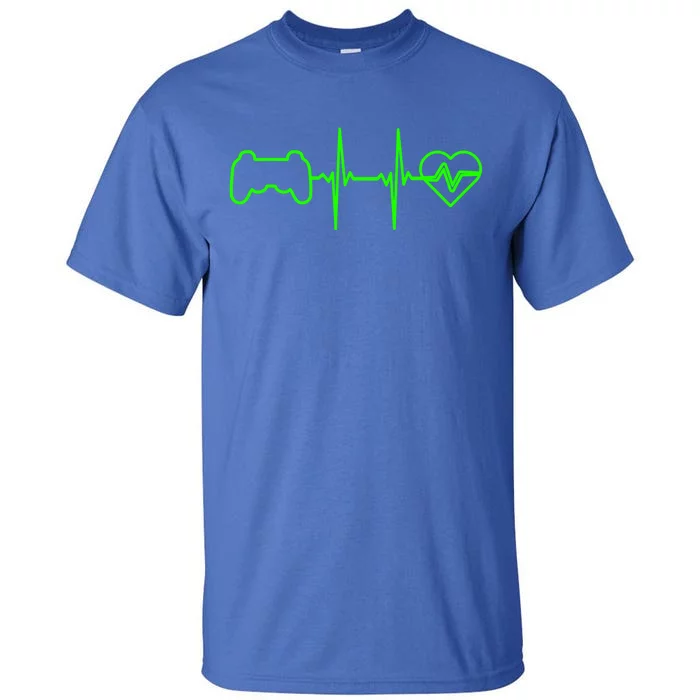 Funny Typical Gamer Heartbeat N Funny Gift Video Game Gift Tall T-Shirt