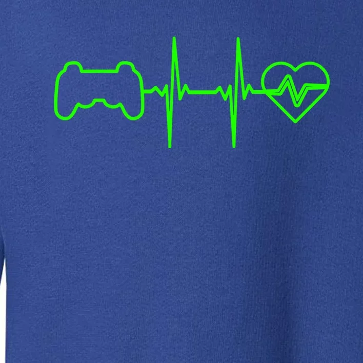 Funny Typical Gamer Heartbeat N Funny Gift Video Game Gift Toddler Sweatshirt