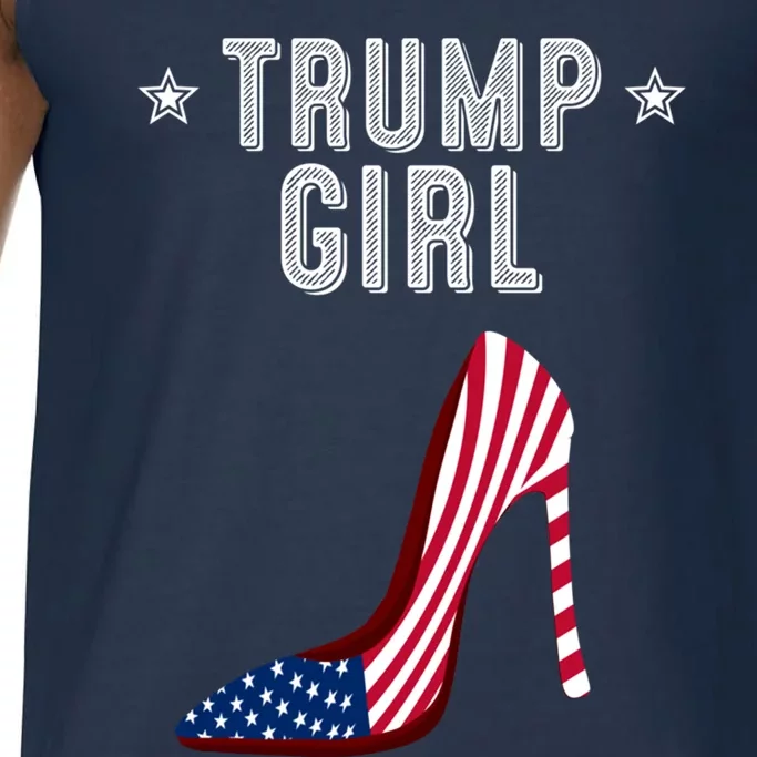 Funny Trump Gift Cute High Heel American Flag Great Gift Comfort Colors® Tank Top