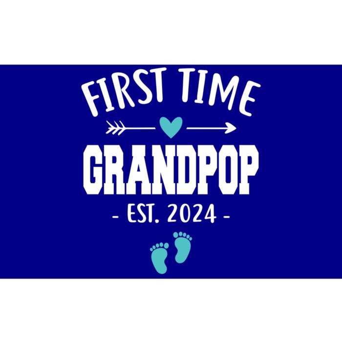 First Time Grandpop Est 2024 Funny Grandpa FatherS Day Gift Bumper Sticker