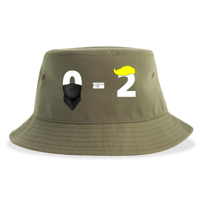 Funny Trump Golf Course Gunshots 0 2 Trump Is Safe Sustainable Bucket Hat