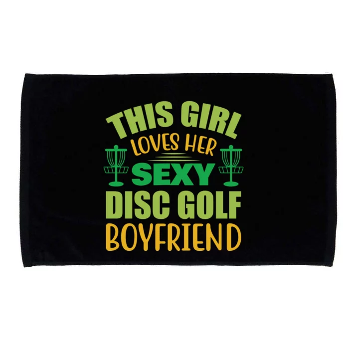 Frolf This Girl Loves Her Sexy Disc Golf Boyfriend Frisbee Golf Microfiber Hand Towel