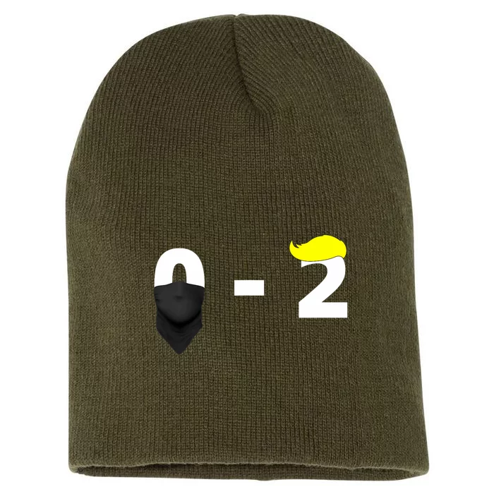 Funny Trump Golf Course Gunshots 0 2 Trump Is Safe Short Acrylic Beanie