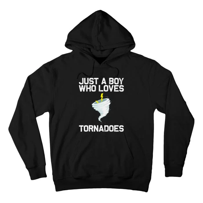 Funny Tornado Gift For Kids Hurricane Weather Chaser Tall Hoodie