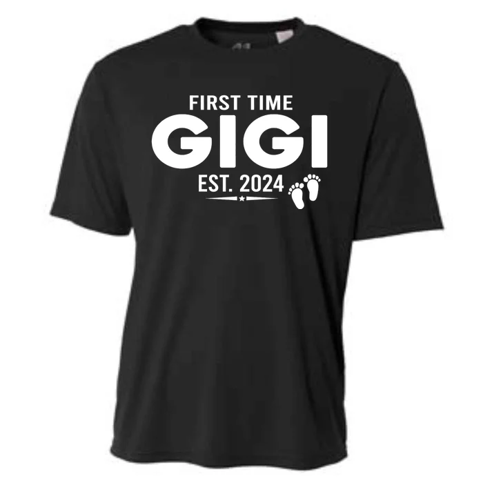 First Time Gigi Est 2024 Loading Promoted To Gigi Pregnancy Cooling Performance Crew T-Shirt