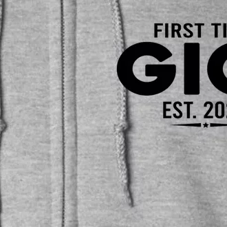 First Time Gigi Est 2024 Loading Promoted To Gigi Pregnancy Full Zip Hoodie