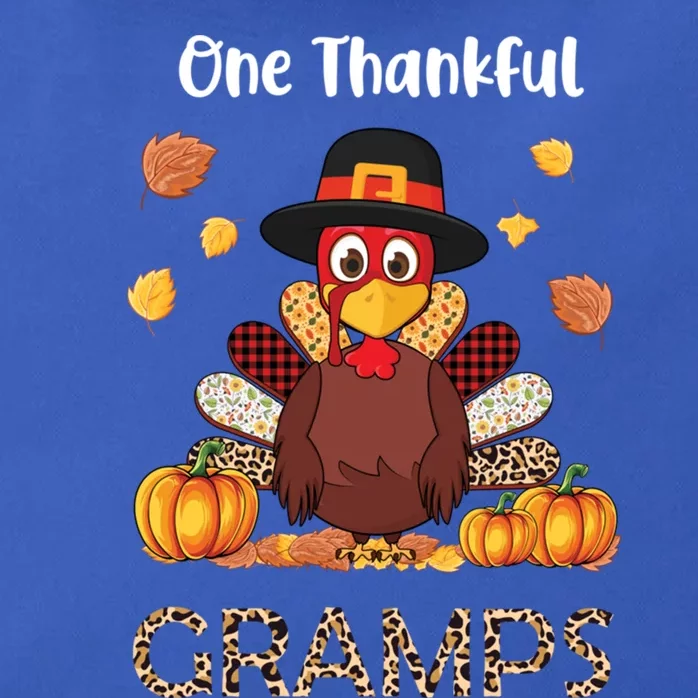 Family Thanksgiving Great Gift Turkey One Thankful Gramps Gift Zip Tote Bag