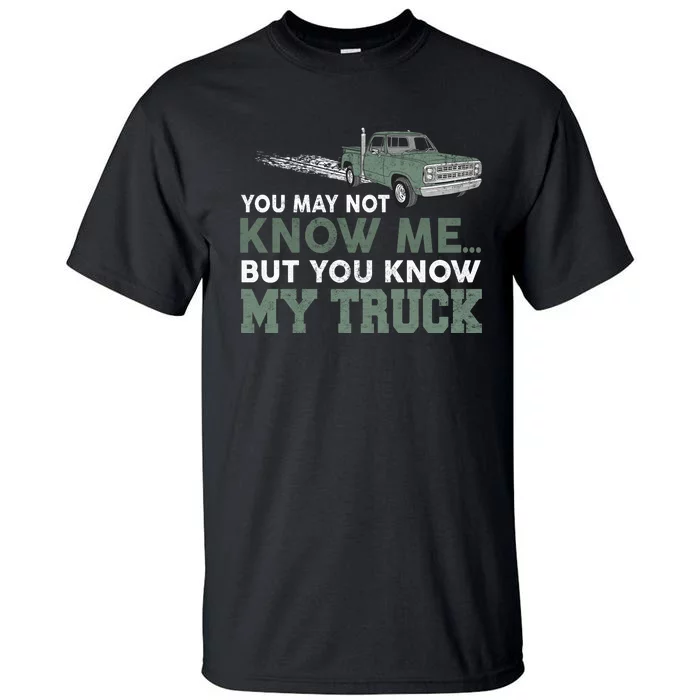 Funny Trucker Gift Do Not Touch My Truck Tall T-Shirt