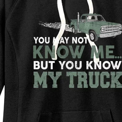 Funny Trucker Gift Do Not Touch My Truck Women's Fleece Hoodie