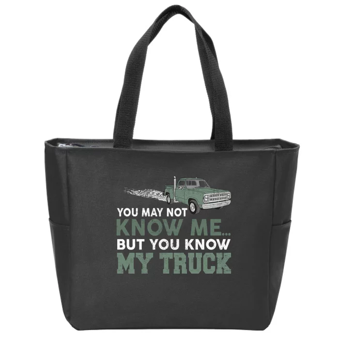 Funny Trucker Gift Do Not Touch My Truck Zip Tote Bag