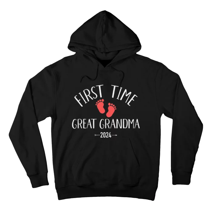 First Time Great Grandma 2024 Hoodie