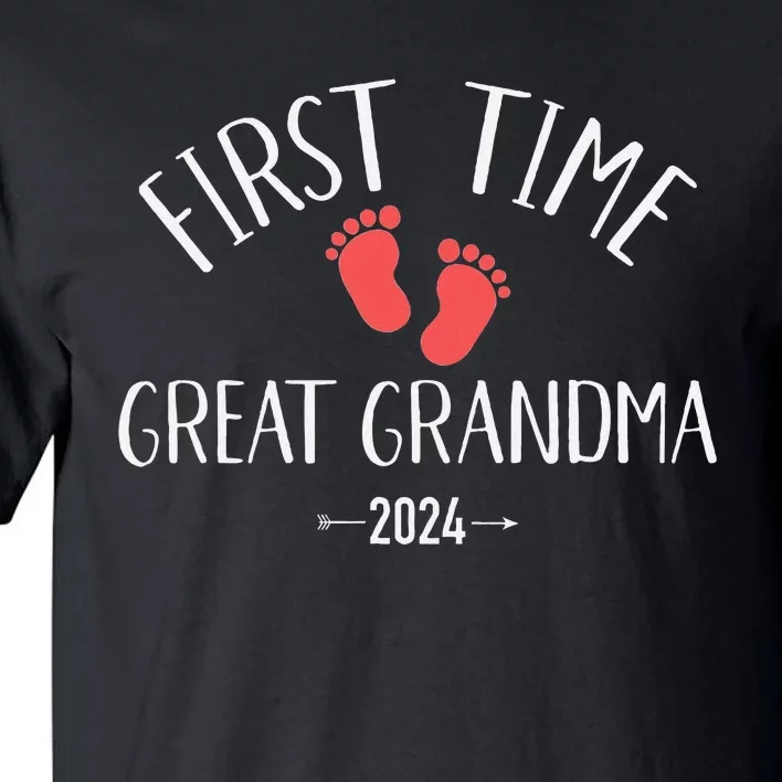 First Time Great Grandma 2024 Tall T-Shirt