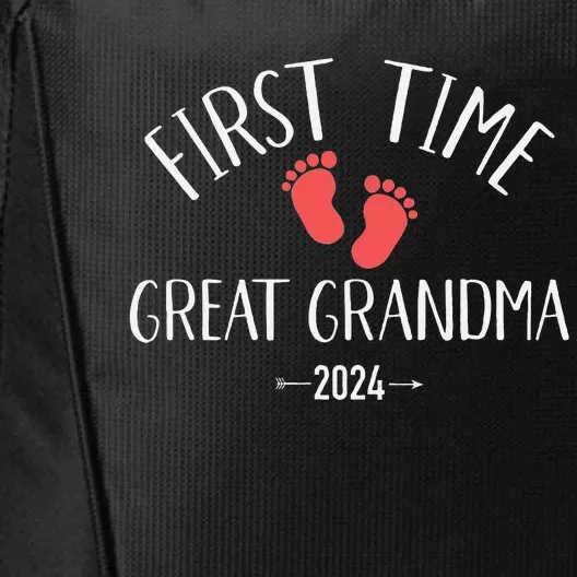 First Time Great Grandma 2024 City Backpack