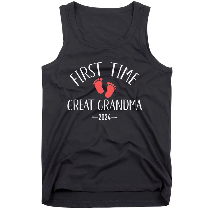 First Time Great Grandma 2024 Tank Top