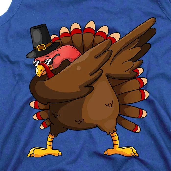 Funny Thanksgiving Gift Dabbing Turkey Gift Tank Top