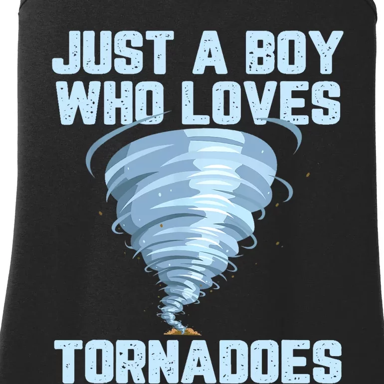 Funny Tornado Gift For Boy Hurricane Weather Chaser Ladies Essential Tank