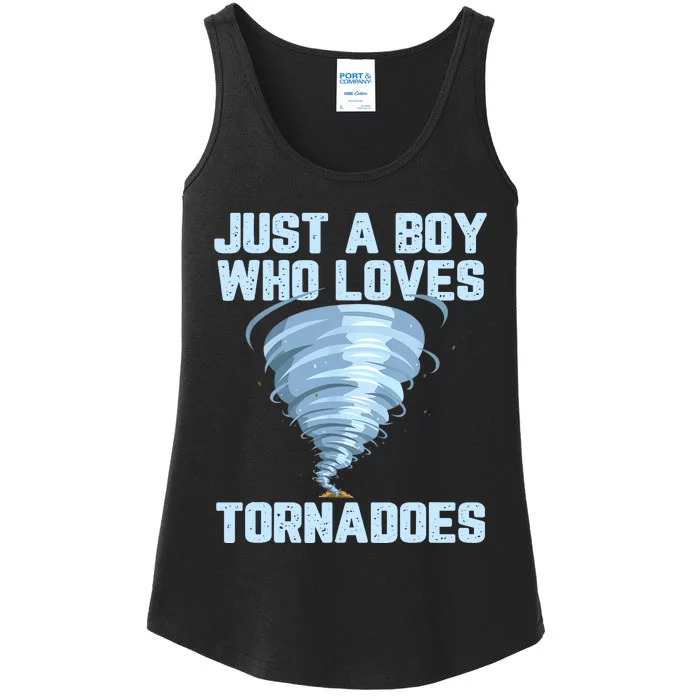 Funny Tornado Gift For Boy Hurricane Weather Chaser Ladies Essential Tank