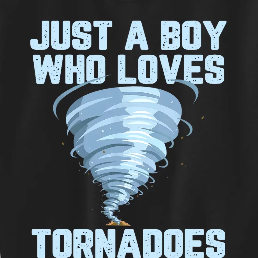 Funny Tornado Gift For Boy Hurricane Weather Chaser Kids Sweatshirt