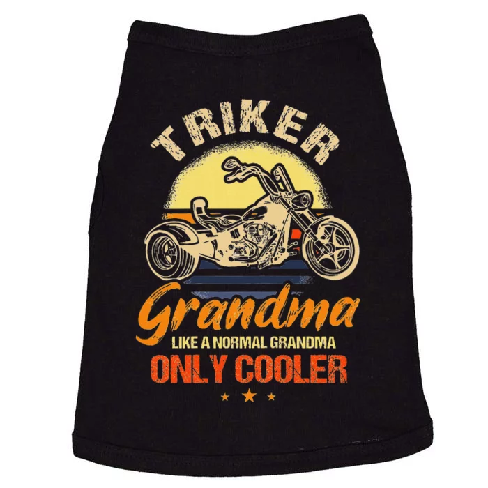 Funny Triker Grandma Motorcycle Trike Design Women Doggie Tank