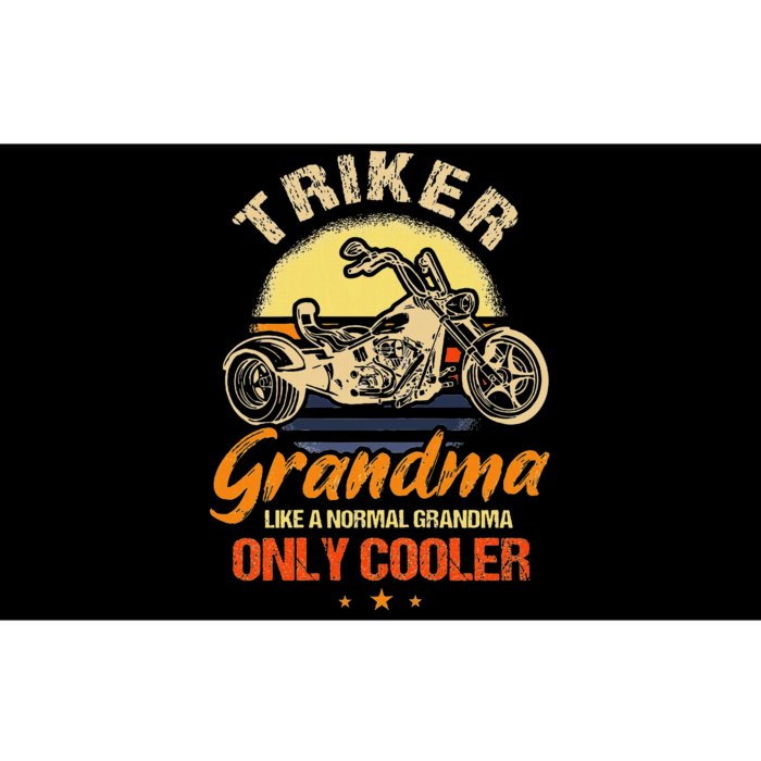 Funny Triker Grandma Motorcycle Trike Design Women Bumper Sticker