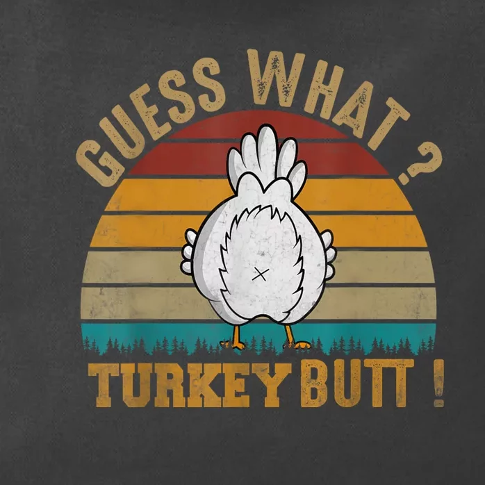 Funny Thanksgiving Guess What Turkey Butt Zip Tote Bag