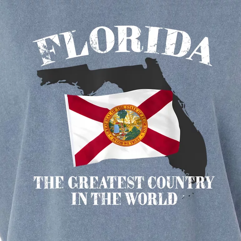 Florida The Greatest Country In The World Garment-Dyed Women's Muscle Tee