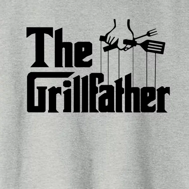 Funny The Grillfather Bbq Grill And Smoker Barbecue Chef Gift Funny Gift Women's Crop Top Tee