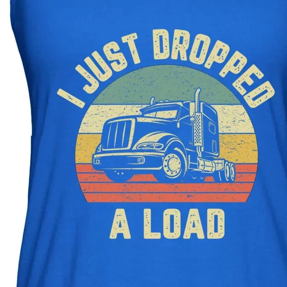 Funny Trucker Gift Big Rig Semi Trailer Truck Driver Gift Funny Gift Ladies Essential Flowy Tank