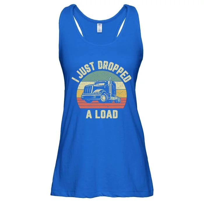 Funny Trucker Gift Big Rig Semi Trailer Truck Driver Gift Funny Gift Ladies Essential Flowy Tank