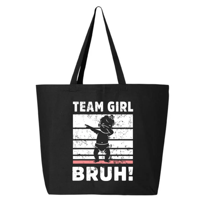 Family Team Girl Bruh Gender Reveal Party Announcement 25L Jumbo Tote