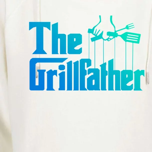 Funny The Grillfather Bbq Grill And Smoker Barbecue Chef Gift Womens Funnel Neck Pullover Hood